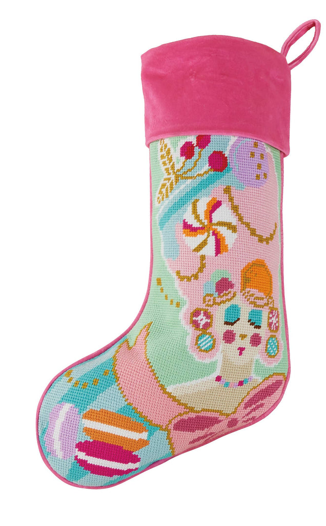 Stocking - Marie Sweet Embroidered Needlepoint Stocking