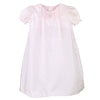 Newborn Pink Flower Embroidered Heirloom Daygown