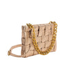Purse - Mimie Champagne Metallic Vegan Crossbody Bag