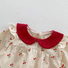 Bloomer - Cherie Fabric Bloomer w/Red Collar