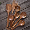Wooden Cooking Utensils - 7-Piece Set