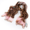 Scarf - Leopard Light Pink Chiffon