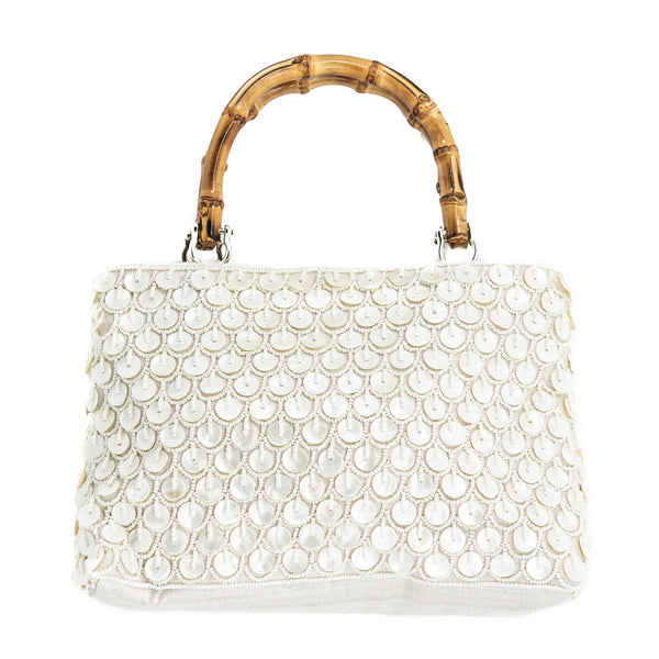 Purse -  Elegant Beaded Top Handle Bag