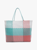 Allie XL Woven Tote w/ Pom-Poms - 3 Colorways