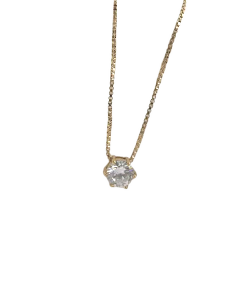 Necklace - Diamond on Box Chain