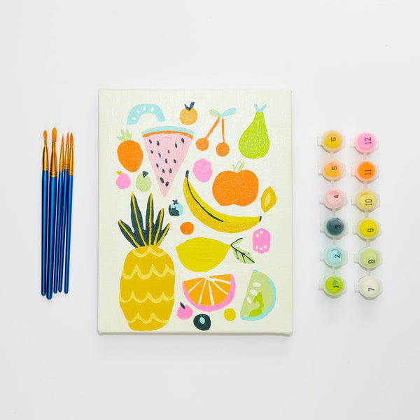 Paint by Numbers for Kids- Fruitiest Fruits