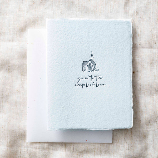 Greeting Card - Going to the Chapel of Love  - Wedding Greeting Card: