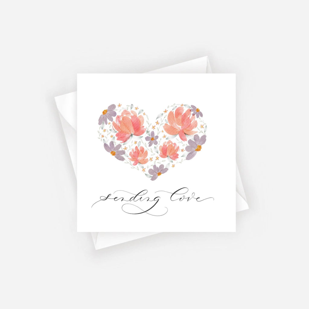 Mini Note Card - "Sending Love" Mini Note Card