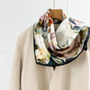 Scarf - Mulberry Silk Bold Rose Scarf