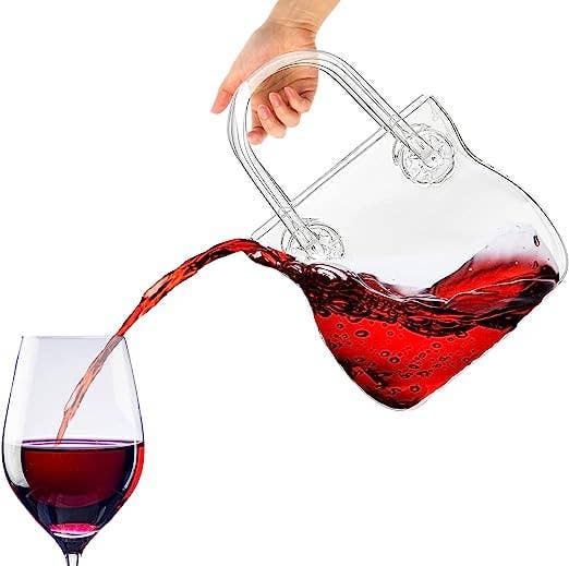 Decanter - Handbag Purse Decanter & Vase For Flowers