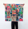 Scarf - Cotton Silk Scarf Melody