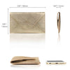 Clutch - Leather Envelope Clutch in Brown