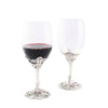 Wine Glasses - Fleur-De-Lis Wine Glasses