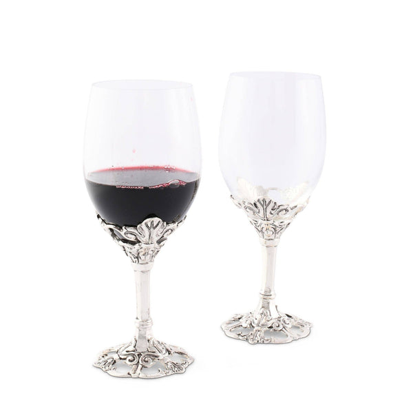 Wine Glasses - Fleur-De-Lis Wine Glasses