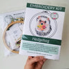 Embroidery Kit - Hedgehog Floss Card