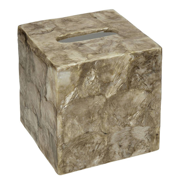 Tissue Box Cover - Champagne Capiz Shell Tissue Box