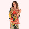 Scarf -  Linen/Cotton Scarf - Exotic Leaves: Green