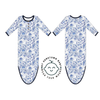 Southern Blues Bamboo Infant Gown