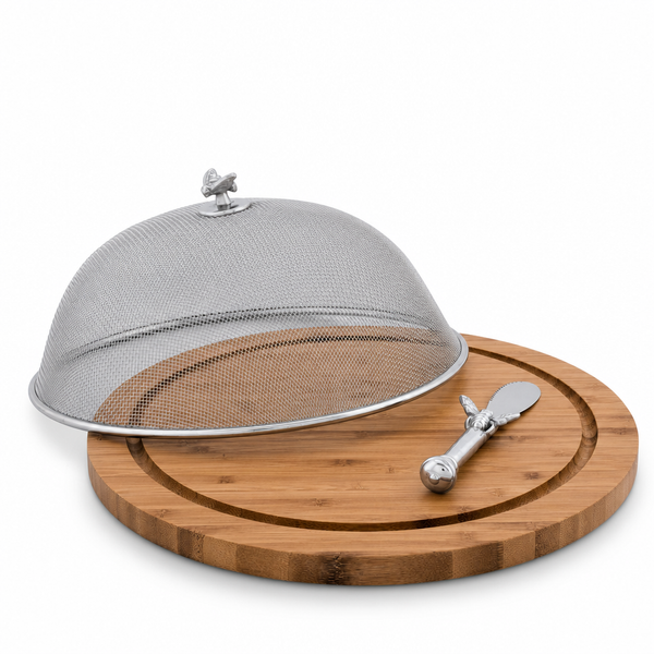 Arthur Court - Bee Three Piece Picnic Cheese Board & Spreader
