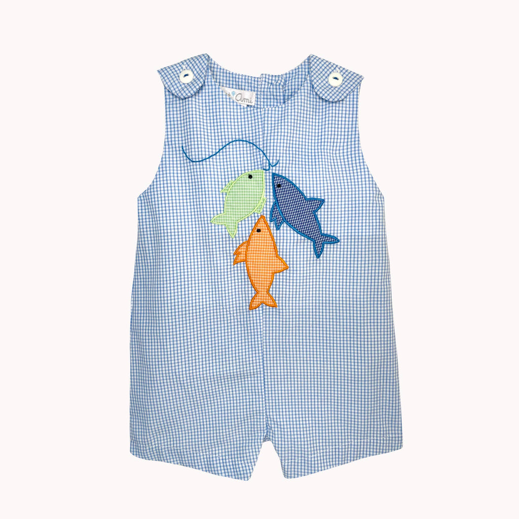 Sunsuit with Fish Applique