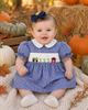 Farm Scene Dress with Hand Picture Smocking