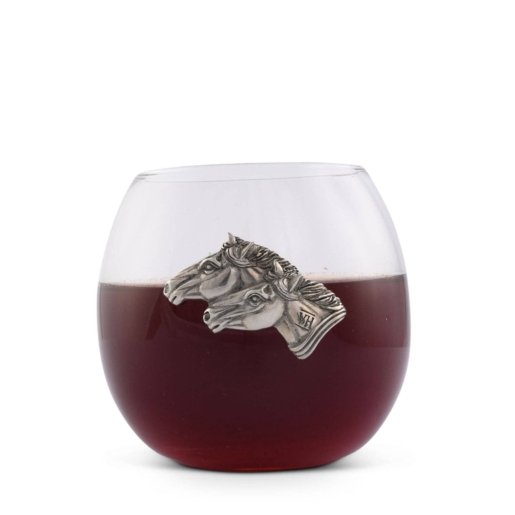 Vagabond - Running Horse Stemless Wine Glass