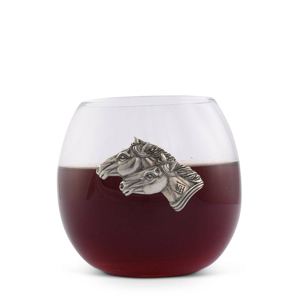 Vagabond - Running Horse Stemless Wine Glass