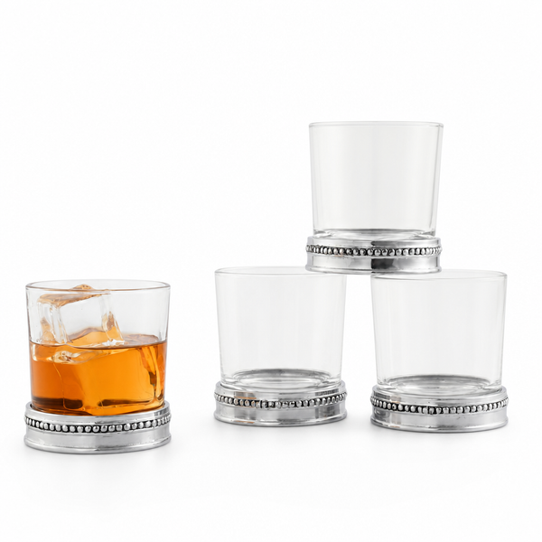 Arthur Court - Beaded Bar Glasses Set of 4