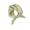 Scarf - Green Floral Square Neck Scarf