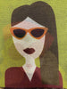 Scarf - GIRLS WITH GLASSES in GREEN MULTI