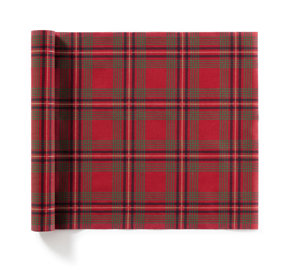 Napkins - In Red Tartan Christmas Plaid 6 Per Roll