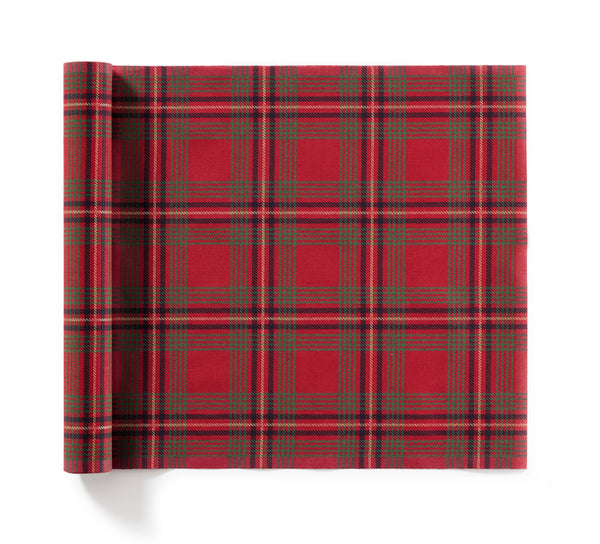 Dinner Napkins - In Red Tartan Christmas Plaid 6 Per Roll