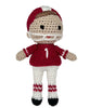 Rattle - Football Player Bamboo Crochet Rattles in 2 Colors