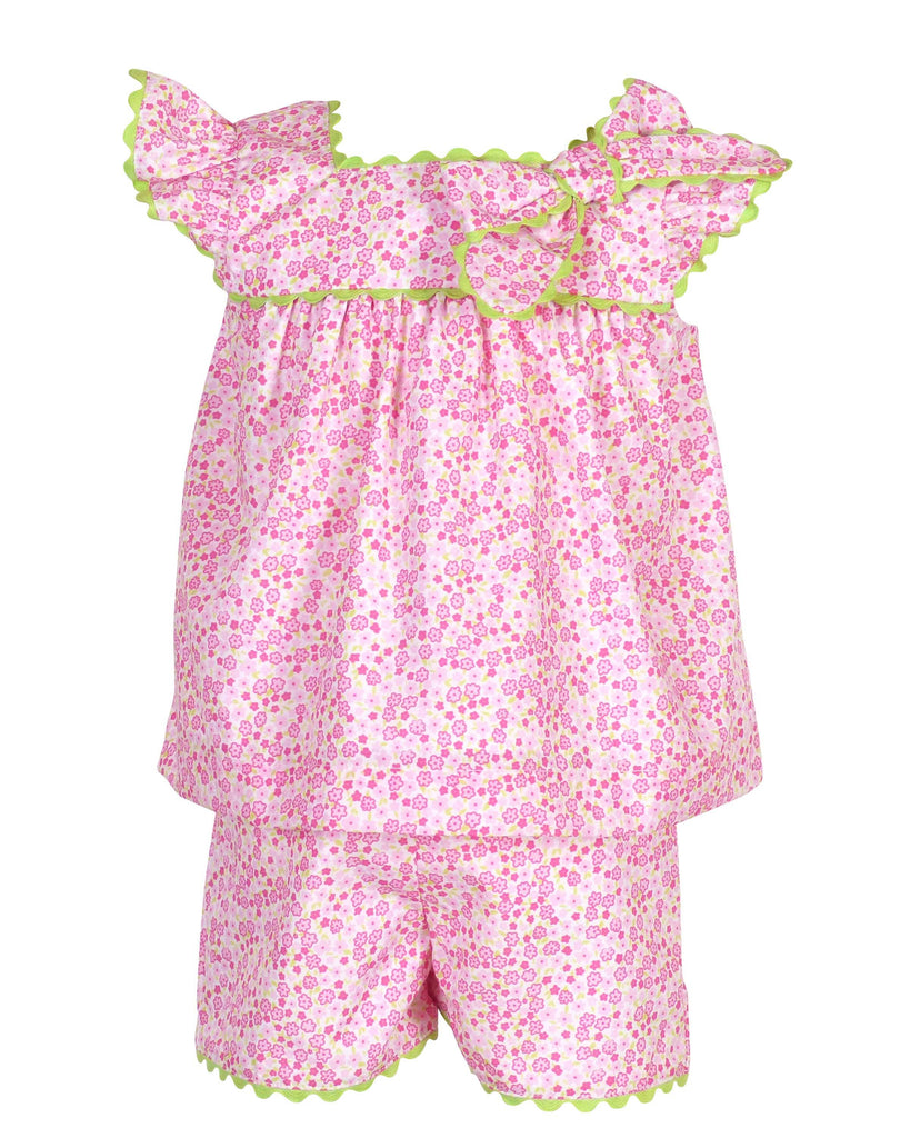 Annie Bow Pantaloon Set in Spring Bouquet