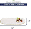Platter - Gold Leaf Edge Glass Platter