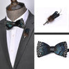 Bow Tie - FeatherBowtie W/Lapel Pin      