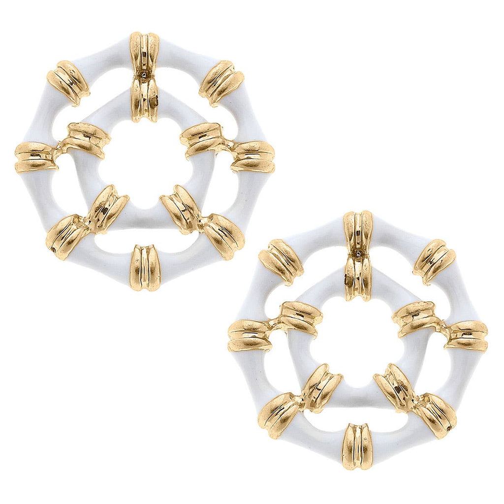 Earrings - Lilly Bamboo Stud Earrings