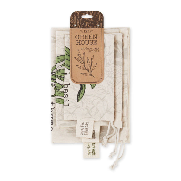 Bags - Garden Herbs Produce Bags Set of 3