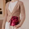 Purse - Jeane Rose Satin Top Handle Bag