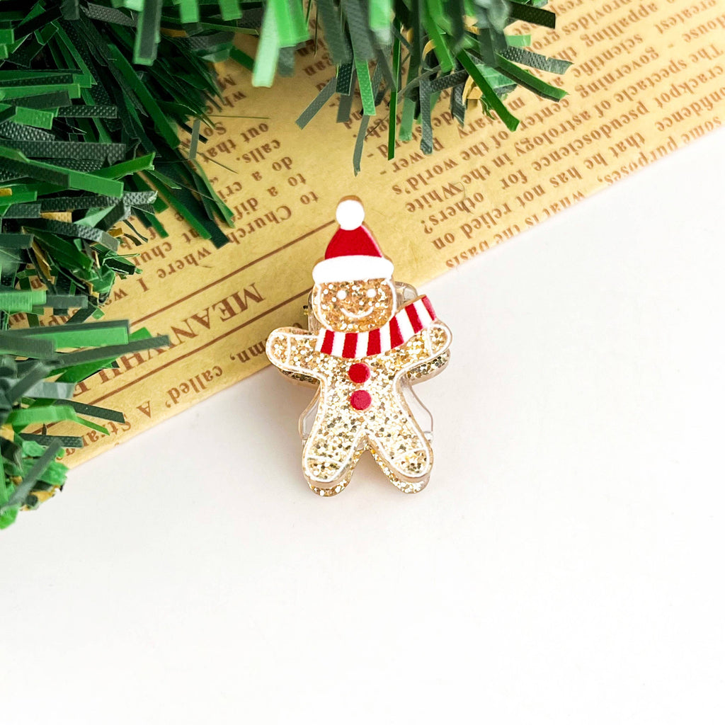 Hair Accessories - Christmas Glitter Mini Hair Claw