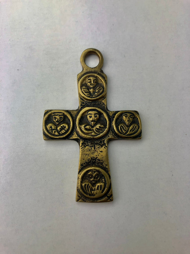 Estate Collection - Brass Cross Pendant