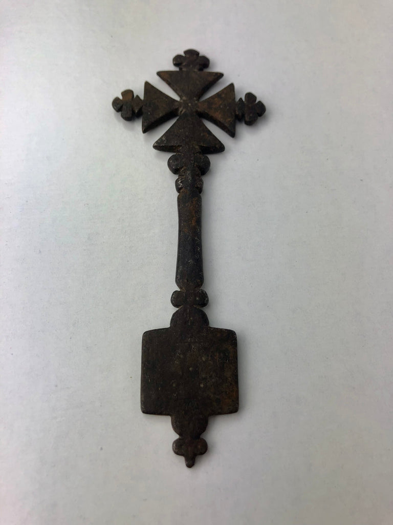 Estate Collection - Antique Iron Coptic Church Hand Cross