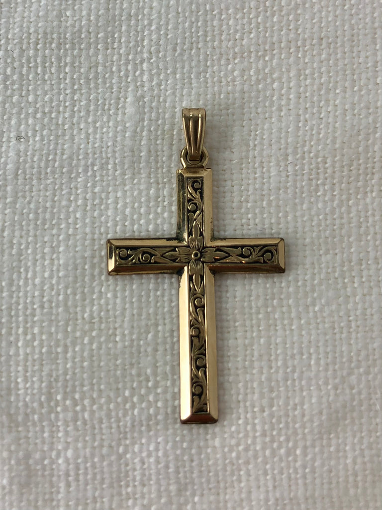 Estate Collection Vintage Gold Cross Pendant – Chapel Farm