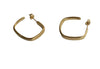 Earrings - Square Large Hoops - Gold or Silver