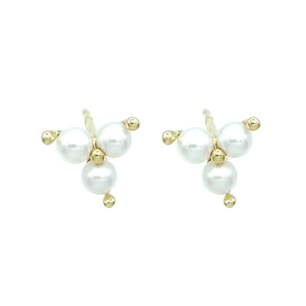 Earrings - Triangle Pearl Earrings
