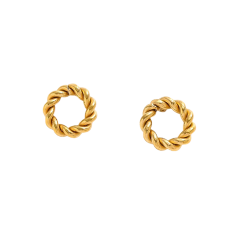 Earrings - Twisted Tiny Studs