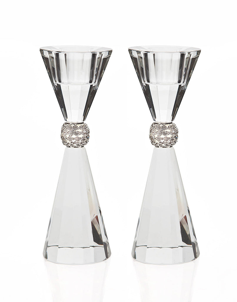 Candlesticks - Pair of Palazzo 5.5" Bling Candlesticks