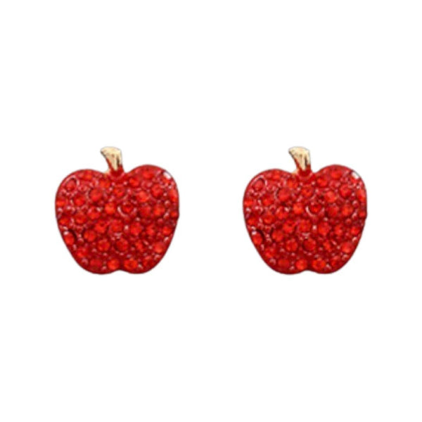 Earrings - Apple Crystal Stud