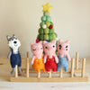 Finger Puppets - Three Little Pigs & Big Wolf Finger Puppets - Set of 4