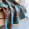 Wrap - Turq / Orange Paisley Reversible Wrap